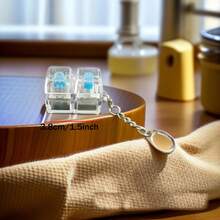 Mini Button Keyboard Cube Stress Relief Toy Can Be Used As A Keychain - Colorful Sensory Toy, Relieves Anxiety, Cute Stress Relief Toy For Teens, Portable Stress Relief Toy And Bag Decoration, Perfect For Christmas Gifts, School Supplies, Back To School - Multicolor - View 2