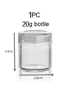 Bộ hộp đựng mỹ phẩm bằng nhựa tròn có nắp đậy, thích hợp đựng chất lỏng, kem, mẫu thử, dung tích 20ml và 10ml. - Trong sáng - Xem 9