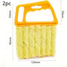 1个可重复使用的窗户和百叶窗清洁刷，带可水洗除尘掸 - 轻松清洁百叶窗、通风口、百叶窗叶片和狭窄空间，可机洗，适用于家庭、浴室和厨房表面 - 多色 - 查看 13