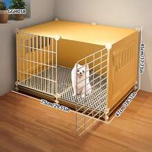 Lồng chó nhỏ, thích hợp cho chó Pomeranian, Teddy, Bichon Frise, nhà ấm áp cho thú cưng với hộp vệ sinh có thể tháo rời, phù hợp cho chó cỡ trung và chó con vào mùa thu/đông. - Nhiều màu - Xem 1