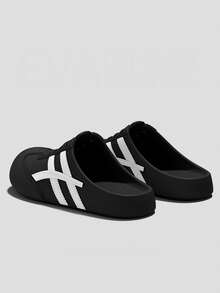 1 đôi dép lê EVA kiểu retro unisex, trang phục ngoài trời thời trang. - màu đen - Xem 2