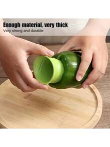 2pcs/Set Plastic Green Pepper Seed Remover, Multifunctional Kitchen Chili Seed Removal Tool - Multicolor - View 3