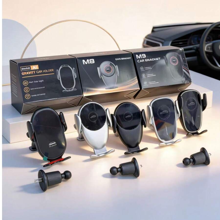 M8 Mechanical Arm Wireless Car Charger Phone Holder, Strong Clamping Force Stable Grip, No Shaking, Essential Car Travel Accessory, Material With Practical Design, Safer And More Convenient For Driving