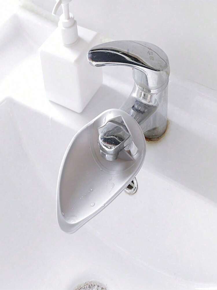 硅胶水龙头延长器，通用浴室厨房水槽出水口延长器，防溅水托盘 - 彩色 - 查看 10