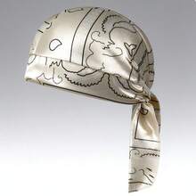 Pirate Style Amoeba Print Cycling Bandana - Multicolor - View 3