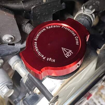 1 chiếc nắp bảo vệ két nước bằng hợp kim nhôm CNC đa năng dành cho xe máy và xe tay ga