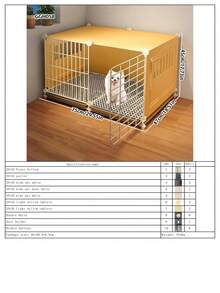 Lồng chó nhỏ, thích hợp cho chó Pomeranian, Teddy, Bichon Frise, nhà ấm áp cho thú cưng với hộp vệ sinh có thể tháo rời, phù hợp cho chó cỡ trung và chó con vào mùa thu/đông. - Nhiều màu - Xem 19