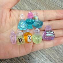 1:12 比例迷你树脂药水瓶，娃娃屋装饰，复古魔法瓶，适用于立体模型、生态瓶、办公室微景观、家居装饰、节日礼物（圣诞节、万圣节） - 彩色 - 查看 7