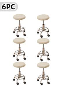 弹力圆形吧台凳套（1/4/6件套），提花圆形吧台凳套，氨纶材质，可水洗，圆形吧台凳座套，适用于吧台凳 - 純色 - 查看 19