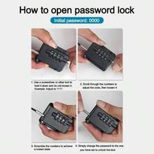 2pcs New Digital Password Limit Positioning Combination Lock Baby Safety Children Protection Sliding Closet Window Safety Fridge Lock - Multicolor - View 3