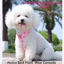 Cute Pet Harness And Leash Set For Small Dogs, Anti-Escape Cat Leash, Adjustable Cat Vest, All Seasons Suitable For Outdoor Walking - Pink - View 4