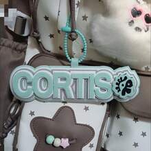 CORTI/S Kpop Group Felt Hanging Decor Creative Text Keychain, Suitable For Bags, Crossbody Bags, Handbags, Luggage, Fan Gifts, Creative Gifts For Friends - Multicolor - View 6