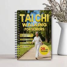 DANPERJI 1 Book Tai Chi Walking Advanced Edition: 28-Day Plan | 10 Minutes Daily Practice, Progressive Illustrated Movements Help Improve Balance And Overcome Fear Of Falling | Spiral Bound, Paperback - A - View 9