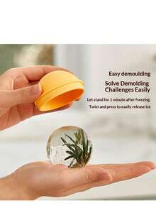 3/1 Pc Affordable Transparent Spherical Ice Tray Mold Soft Silicone Extra Large Slow-Melting Ice Balls Lock Freshness & Taste Home Bartending/Bar Commercial/Party Camping/Beverage Making Whiskey Cocktail Dedicated Ice Making Tool Perfect Practical Gift For Father's Day - Multicolor 1 - View 9