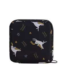 Large Capacity Sanitary Pad Storage Bag, Tampon Storage Bag, Square Sanitary Pad Storage Bag, Cartoon Pattern Storage Bag, Portable Menstrual Products Set, Women Sanitary Products Bag - Multicolor - View 18
