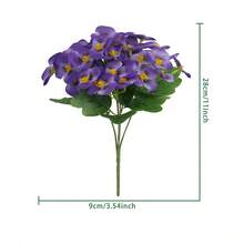 1/3 Bông Hoa Pansy Nhân Tạo Chống Tia UV, Cây Giả Dùng Để Trang Trí Chậu Cây Ngoài Trời, Cửa Trước, Hiên Nhà, Sân Vườn, Cửa Sổ, Nhà Cửa - Nhiều màu - Xem 21