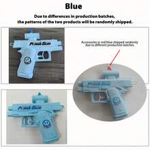 1 pieza Pistola de agua de broma, pistola de agua bidireccional, pistola de agua de broma práctica, pistola de agua inversa, adecuada para fiestas y actividades de diversión de verano, juguete novedoso y divertido, pelea de agua en la piscina o la playa, regalo creativo - Multicolor - Ver 11