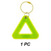 Bicycle Reflective Triangle, Road Bike Reflective Safety Warning Sign. High Visibility Reflective Triangle Sticker For Bicycle, Backpack, Pet, Enhancing Nighttime Visibility - Multicolor - View 14