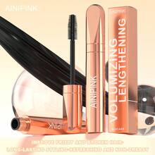 AINIPINK Volumizing Lengthening Mascara - 1pcs & 2pcs  Black, Waterproof Smudge-Proof Long-Lasting Formula, Clump-Free Precision Brush For Bold Lashes, Buildable Volume & Length For Natural To Glam Looks, Cruelty-Free Vegan-Friendly - Black - View 7