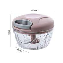 1 cái dụng cụ ép tỏi thủ công, máy băm tỏi 2 lưỡi. - Màu xanh nhạt - Xem 12