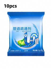 100/50pcs Powerful Sink & Drain Clog Remover Powder - Fast Acting Pipe Cleaner For Kitchen, Bathroom, Shower - Dissolves Hair, Grease, And Food Buildup - Powdery - View 9