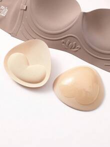 4pcs Thick Sponge Latex Bra Pads, Make Small Bust Look Bigger, Can Be Placed Inside Bra Lining - Multicolor - View 6