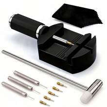 Professional Watch Link Band Sizing Removal Tool Kit For Watch Bracelet Adjustment, Watch Pin Removal Adjustment Tool Kit, Portable Repair Tools - Black - View 10
