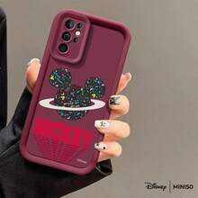 Miniso 名创优品迪士尼米奇星球TPU手机壳，红色“MICKEY”字母设计，兼容三星S26 Ultra/S26 Edge/S26 Plus/S26/S25 Ultra/S25 Plus/S25/S25FE/S25Edge/S24 Ultra/S24 Plus/S24/S24FE/S23FE/S23 Ultra/S23 Plus/S23/S22 Ultra/S22 Plus/S22/S21 Ultra/S21 Plus/S21/A15/A16/A17/A23/A24/A25/A26/A33/A34/A35/A36/A52/A53/A54/A55/A56/A71/A72/A73，圣诞礼物 - 黑色 - 查看 3