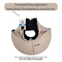 Women's Wide Brim Turban Visor With UV50+ Protection, Beach, Pool, Foldable, Adjustable, Summer - Apricot - View 2