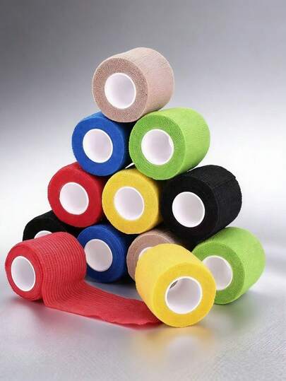 Băng dán hình xăm 6/12, băng dán tự dính dùng một lần, băng thể thao, băng thoáng khí, nhiều màu sắc, thoải mái và thoáng khí, chất liệu không dệt mềm mại, chống thấm nước, dùng để bảo vệ cổ tay, đầu gối và mắt cá chân, cũng dùng cho chăm sóc thú cưng, chống trượt khi xăm hình, vật dụng cần thiết cho nghệ sĩ xăm hình tại lễ hội âm nhạc, phụ kiện xăm hình, vật tư xăm hình, quà tặng ngày Valentine, băng cho thú cưng.