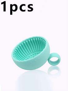 2pcs Portable Silicone Makeup Brush Cleaning Bowl With Cleaning Mat - Foldable Travel Size, Odorless, Suitable For All Makeup Brushes (Face, Eye, Blush), Quick Drying, - Solid Color - View 13