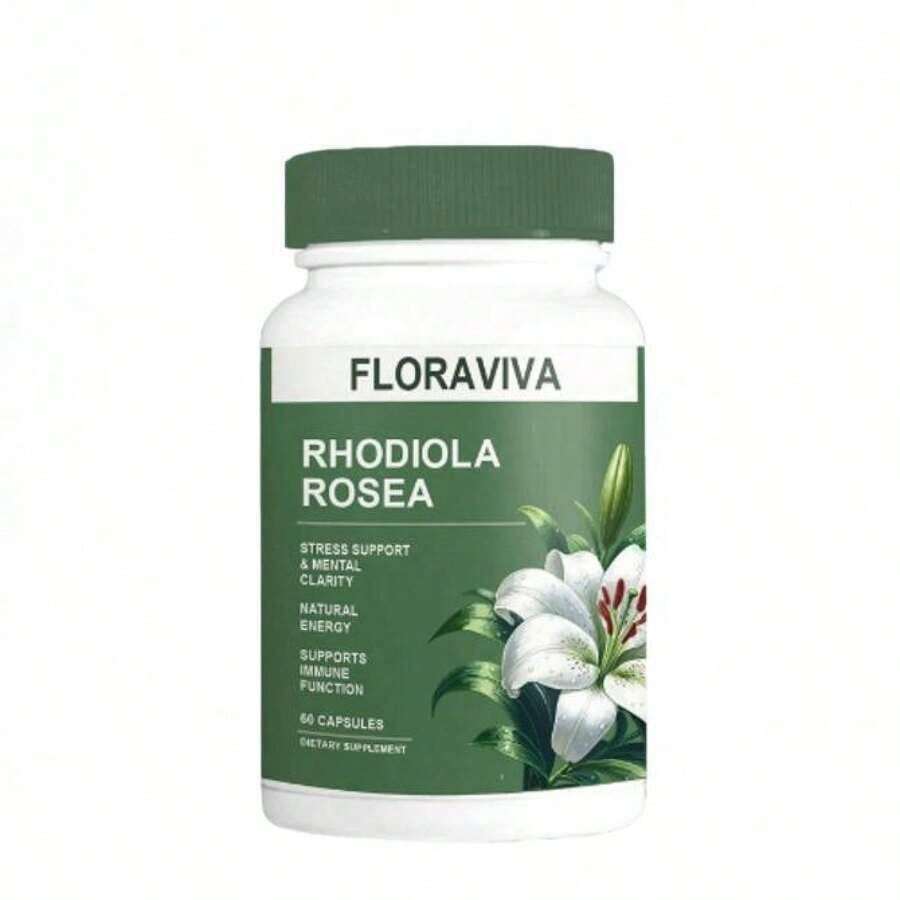 Flash Floraviva Rhodiola Rosea Capsules For Natural Energy GMO Excluded - 1瓶 - 查看 1