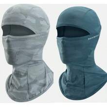 2个装透气全脸骑行面罩 - 黑色 - 查看 4