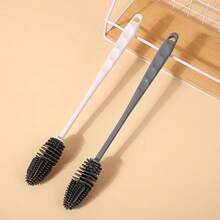 Long Handle Silicone Cup Brush, Cleaning Brush For Cups, Bottles, Glasses, No Dead Angle, Household - Silicone Cup Brush - View 2