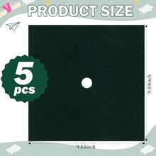5 Sheets Adhesive Graduation Cap Velvet Topper Decorations 10x10 Inch Self-Adhesive Fabric Cardstock Grad Cap Cover For Graduation Hat Topper Craft DIY Beige - màu xanh lá - Xem 2
