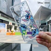 Miniso 迪士尼史迪奇和青蛙全印花手机壳，透明磁吸防震，适用于三星S26 Ultra/S26 Edge/S26 Plus/S26/S25 Ultra/S25 Plus/S25/S25FE/S25Edge/S24 Ultra/S24 Plus/S24/S24FE/S23FE/S23 Ultra/S23 Plus/S23/S22 Ultra/S22 Plus/S22/A15/A16/A17/A35/A36/A37/A54/A55/A56/A57，圣诞礼物，送给女朋友的好选择 - Transparent - 查看 5