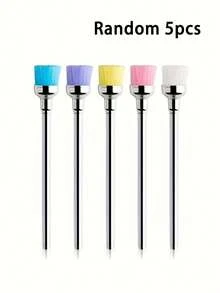Bộ 3/5 cọ làm sạch bụi đánh bóng trang sức, đầu cọ chuyên dụng để làm sạch mũi đánh bóng móng tay, dụng cụ loại bỏ bụi móng tay. - Bàn chải vệ sinh - Xem 10