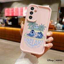 Capa de Telefone TPU da Disney Stitch "Relax" Árvore de Palma Tropical, Compatível com Samsung S26 Ultra/S26 Edge/S26 Plus/S26/S25 Ultra/S25 Plus/S25/S25FE/S25Edge/S24Ultra/S24Plus/S24/S24FE/S23FE/S23Ultra/S23Plus/S23/S22Ultra/S22Plus/S22/S21Ultra/S21Plus/S21/A15/A16/A17/A23/A24/A25/A26/A33/A34/A35/A36/A52/A53/A54/A55/A56/A71/A72/A73, Presente de Natal para Namorada - Rosa chiclete - Visão 6