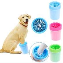 Pet Paw Washing Cup, 700ml Capacity With Soft Hair Removal Brush, Ideal For All Types Of Pets. - 玫紅色 - 查看 3