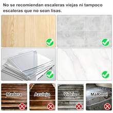 Alfombra Antideslizante para Escaleras 15 Piezas de Adhesivo para Escaleras de Madera antideslizante y adhesiva para garantizar la  de personas mayores niños y mascotas 76 x 20 cm . - marrón - Ver 6