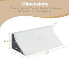 Almohada de cuña para dormir posicionadores de espalda y cuerpo para dolor de espalda prevención de úlceras por decúbito después de la cirugía apoyo para el embarazo soporte para el - Blanco gris - Ver 6