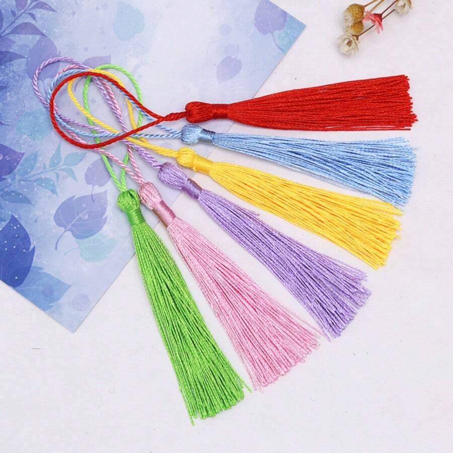 50 chiếc/gói, tua rua 13cm, thích hợp để may phụ kiện rèm cửa, trang trí đám cưới DIY. - 50 tua rua - Xem 1