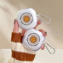 阿根廷太阳图案耳机保护套，适用于第一代/第二代耳机，新款无线耳机保护套 3/Pro/Pro2，送给男友/女友的礼物，情人节/节日佳品 - 無色 - 查看 2