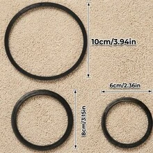 3个装水族箱漂浮植物环、鱼类喂食环和浮萍隔离网，适用于斗鱼、小型鱼类和水族箱造景 - A - 查看 10