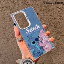 MINISO Disney Stitch & Angel Couple Mirror Phone Case, Blue Background Cute Cover For Samsung S26 Ultra/S26 Edge/S26 Plus/S26/S25 Ultra/S25 Plus/S25/S25FE/S25Edge/S24Ultra/S24Plus/S24/S24FE/S23FE/S23Ultra/S23Plus/S23/S22Ultra/S22Plus/S22/A15/A16/A17/A35/A36//A54/A55/A56/ Stocking Stuffers The Girlfriend - Black - View 5