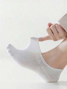 5Pairs Random Color Men's Invisible Socks, Casual Breathable Low-Cut Liner Socks, Suitable For Daily Wear, Holidays, Outdoor, Summer - Multicolor - View 3