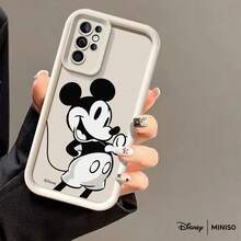 Ốp lưng điện thoại MINISO Disney Classic Black & White Mickey Mouse bằng nhựa TPU, kiểu dáng hoạt hình retro, phù hợp với các dòng điện thoại Samsung S26 Ultra/S26 Edge/S26 Plus/S26/S25 Ultra/S25 Plus/S25/S25FE/S25Edge/S24Ultra/S24Plus/S24/S24FE/S23FE/S23Ultra/S23Plus/S23/S22Ultra/S22Plus/S22/S21Ultra/S21Plus/S21/A15/A16/A17/A23/A24/A25/A26/A33/A34/A35/A36/A52/A53/A54/A55/A56/A71/A72/A73, quà Giáng sinh cho bạn gái. - Hồng - Xem 3