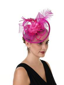 Mũ đội đầu bằng vải organza dành cho nữ, thích hợp cho nhà thờ, tiệc cưới, tiệc trà, mùa hè. - A - Xem 19