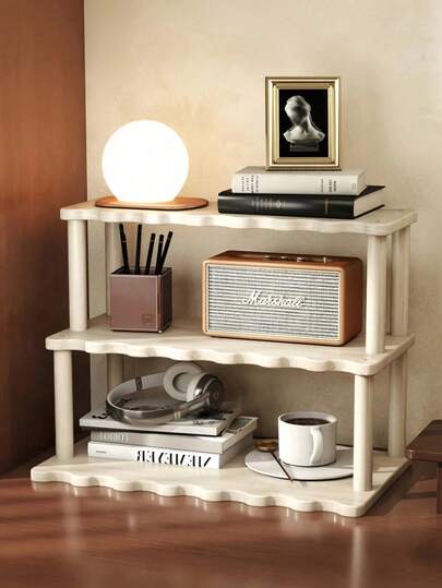 Multi-Tier Wooden Display Rack, Cup Holder, Home Storage Organizer, Tabletop Decor For Kitchen, Living Room, Coffee, Tea