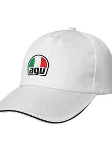 Agv New Printed Breathable Leisure Sandwich Baseball Cap - White - View 2